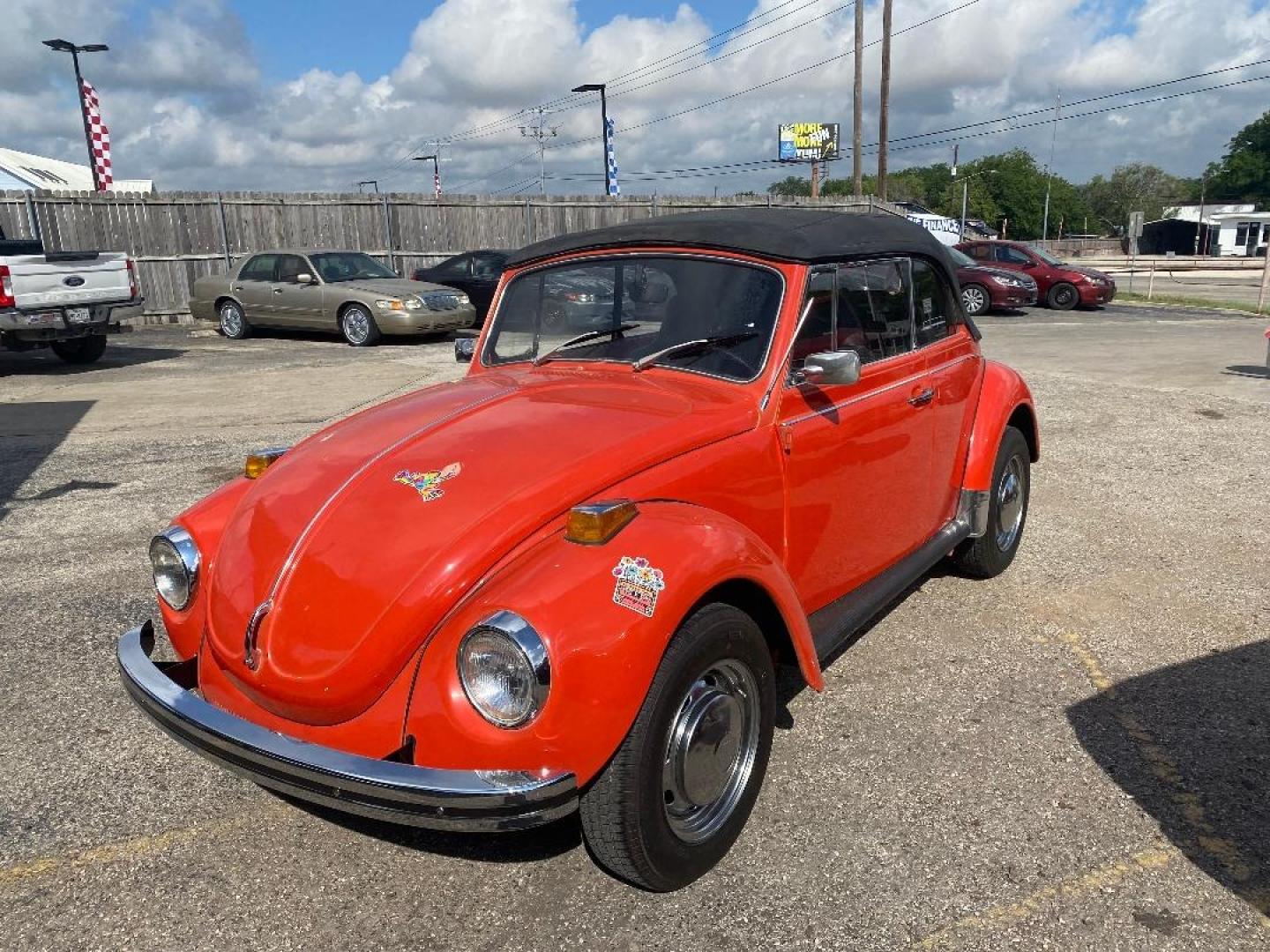 1972 Orange /Black Volkswagen Bug Convertible (1522010606) , located at 1687 Business 35 S, New Braunfels, TX, 78130, (830) 625-7159, 29.655487, -98.051491 - Photo#0